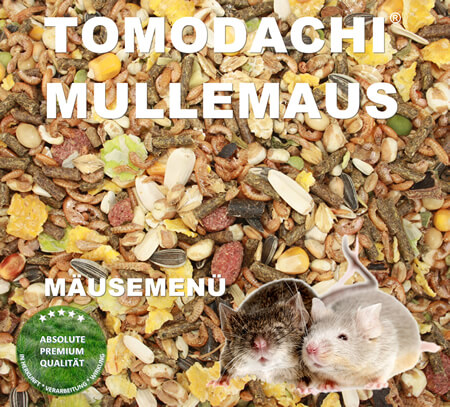 Tomodachi Mullemaus Komplettnahrung für Mäuse, beliebt, lecker, frisch und sehr gesund