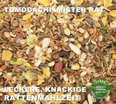 Tomodachi Mister Rat Rattenmahlzeit - das gesunde und artgerechte Futter für die Ratte, hochwertige Rattennahrung