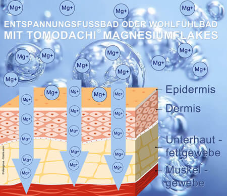 Tomodachi Magnesiumflakes sind perfekt geeignet als Badesalz, ideal für die Wellness und Massage unserer Haustiere.